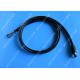 Black 7 Pin External SATA Cable , PC PCB ESATA To SATA Cable With Power