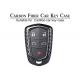 Genuine Glossy Twill Cadillac Carbon Fiber Car Key Case