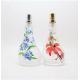 plastic cap flower glass personalized perfume glass bottle