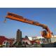 Hydraulic Folding Boom Crane , Small Footprint Marine Foldable Crane 6T 22M