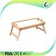Natural solid wood bed tray with melamine surface and foldable legs