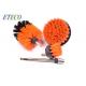 Tyre Rim Drill Scrub Brush Floor Carpet Cleaning Various Color Easily Install