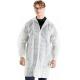 White Disposable Polypropylene Lab Coats Size M L XL 2XL for Docrors Nurses in Purple