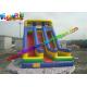 0.55mm PVC Blue Commercial Inflatable Slide , Inflatable Water Toys For Outdoor