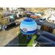 Steel Frame Hot Balloon Luxury Glamping Tents 28sqm Blue Color
