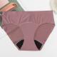 Solid Color Seamless Leak Proof Menstrual Panties 4 Layers Period Panties Tampon Free