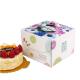 Cardboard Cupcake Boxes Birthday Cake Box With Handle Curragated Material