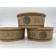 Lunch Printing PE Lined Snack Paper Bowls Custom logo biodegradable paper salad bowls