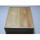 Large Size Shiny Finish Wood Gift Packaging Boxes , Natural Wood Color Handmade Wooden Boxes