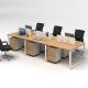 Melamine Board Office Workstation Desks Furniture 6 Seater 3600mm
