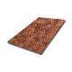 304 316 Red Antique Copper Finish Stainless Steel Sheet With Herringbone pattern Texture hammered metal sheets