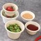 1oz 2oz 4oz Paper Soup Disposable Salad Bowls With Lids Portion Cups