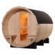 Popular Pine Outdoor Wooden Barrel Sauna For 2 - 4 Person