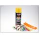 Yellow Acrylic Removable Eco Aerosol Spray Paint For Vehicles Machine