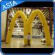 Yellow Inflatable Arch Door For Mcdonald's Opening Celebration
