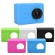 Action Camera Accessories Silicone Protective Case Cover Skin + Lens Cap For