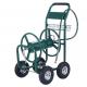 Industrial Metal 4 Wheel Hose Reel Mobile Cart For Outdoor Storage And Tool