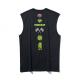 Custom Own Design Hooded Polyester/Cotton Fabric Sleeveless Vest for Running and Jogging