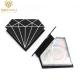 Eco Friendly Cosmetic Packaging Boxes / Black Glitter Paper Card Eyelash Box