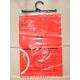 Custom LDPE Plastic Hanger Bags Clothes Packaging Poly Bags