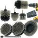 Grey Drill Brush Extension Scrubber Cordless 9PC Custom