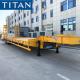 TITAN 3 axle 80 ton military step deck lowbed trailer for Nigeria