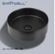 Chaozhou Popular Models Modern round Matt Black Ceramic Basin Above Counter Basin