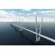 Modular Steel Cable Suspension Bridge Rigid Frame High Strength