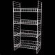 Supermarket Metal Wire Display Stands / Mulitple Shelf Wire Rack Display Stands