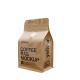 Smell Proof Flat Bottom Kraft Paper Coffee Bags ISO9001 200-400 Microns