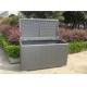 Aluminum Frame Grey Plastic Wicker Storage Box 120 x 60 x 85cm