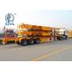 3 Axles 40ft Container Chassis Skeleton Semi Trailer Trucks With Twist Lock