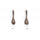Polished Shovel Spoon And Fork Set Household Log Black Walnut Kitchen Utensils