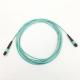 8F MPO Patch Cable OM3 50/125μM 3.0mm OFNR Aqua For Data Center Infrastructure