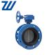 Ductile Iron Butterfly Valve Gearbox Flange End