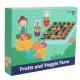 Children'S Wooden Vegetable Farm Fruit Color Cognitive Classification Interactive
