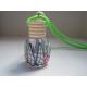 New style car perfume bottle hanger,polymer clay round glass bottle with wooden