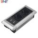 BNT EU popular installed in high-tier office room table connection box with EU power/USB/1.5M cable partition tabletop s
