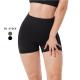 Stocked Black Fitness Women High Waist Yoga Shorts Solid Pattern Type S/M/L Sizes