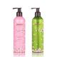 round Cosmetic Lotion Bottle , 54mm Green empty body lotion bottles 300ML