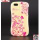 New Fashion Design 3D Printing Flowers Aluminum Bumper Cover Case For Iphone 5/5S