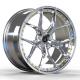 Polished Barrel 2 Piece Forged Wheels Brushed Disc 21 22 23 Inches Aluminum Alloy