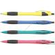 Plastic office ball pen with rubber grip