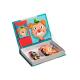 OEM Crazy Faces Magnetic Book Wood Jigsaw Puzzles Play Box For 3 Year Olds Children