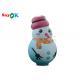 White Indoor Ornaments Inflatable Snowman Model Balloon With Pink Hat