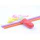 LFGB Soft No Smell Bendable Silicone Straws Easy Clean Strong Sealing