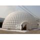 18m white giant inflatable igloo dome tent with 3 tunnel entrances for parties