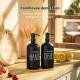 Luxury Black Glass Shampoo Bottle REMAX 500ml With Lotion Pump