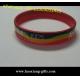 wholesale 1/2 inch 1 inch OEM letter printed silicone energy bracelet /wristband