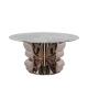 Butterfly Base Marble Top Tulip Table Grey Round Marble Dining Table For 4
